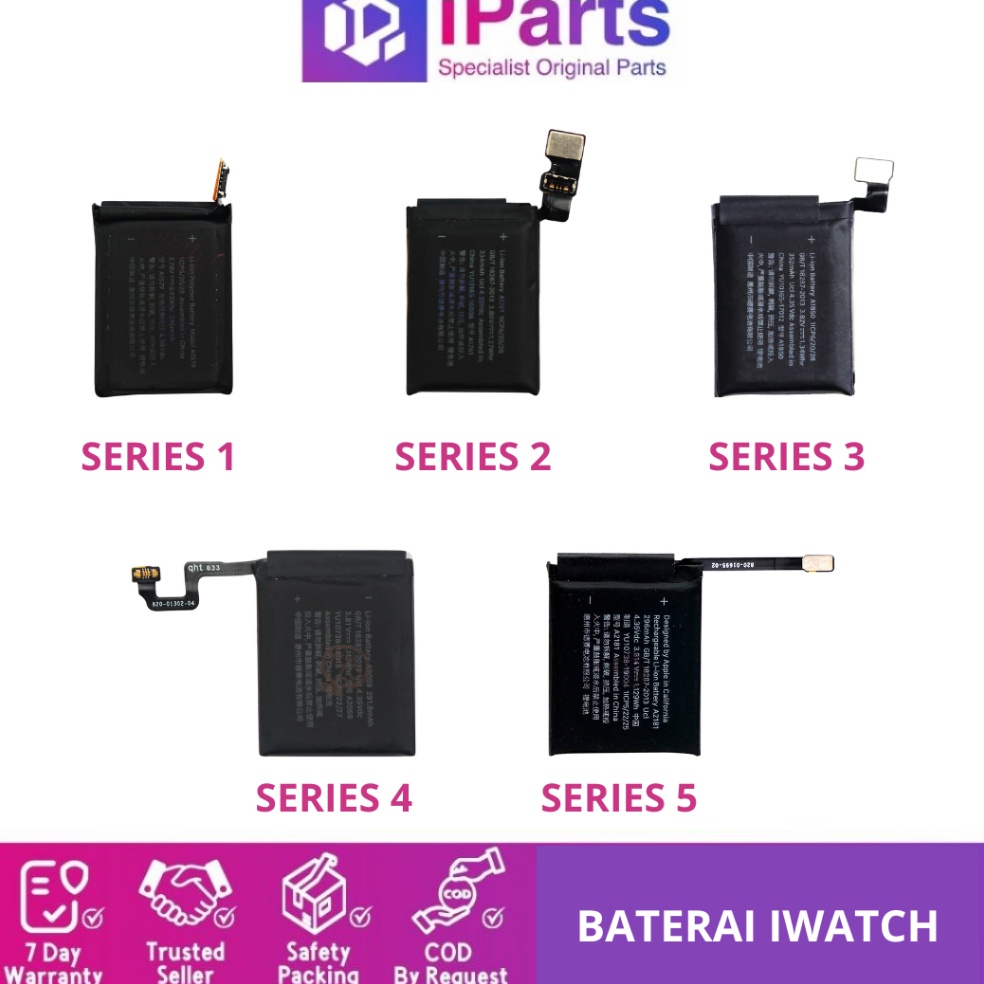 Diskon Untung Baterai iWatch Seri 1 2 3 4 5 6 7 Jam Tangan Smartwatch Series
