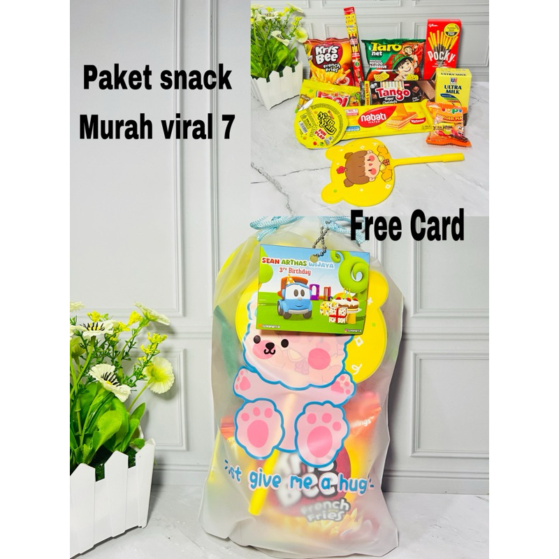 

Paket snack ulang tahun anak / souvenir ulang tahun / goodiebag ulang tahun / hampers birthday / snack viral