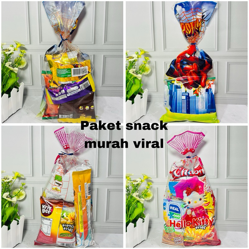 

Paket snack ulang tahun anak / souvenir ulang tahun / goodiebag ulang tahun / hampers birthday / snack viral