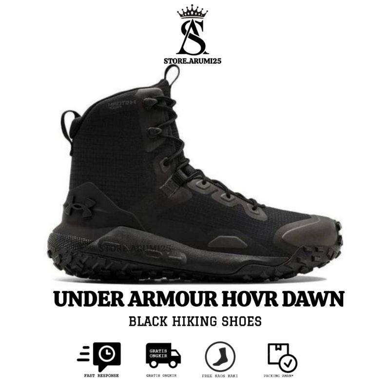 Jual Sepatu U.A.Project Hovr Dawn Black Hiking Shoes