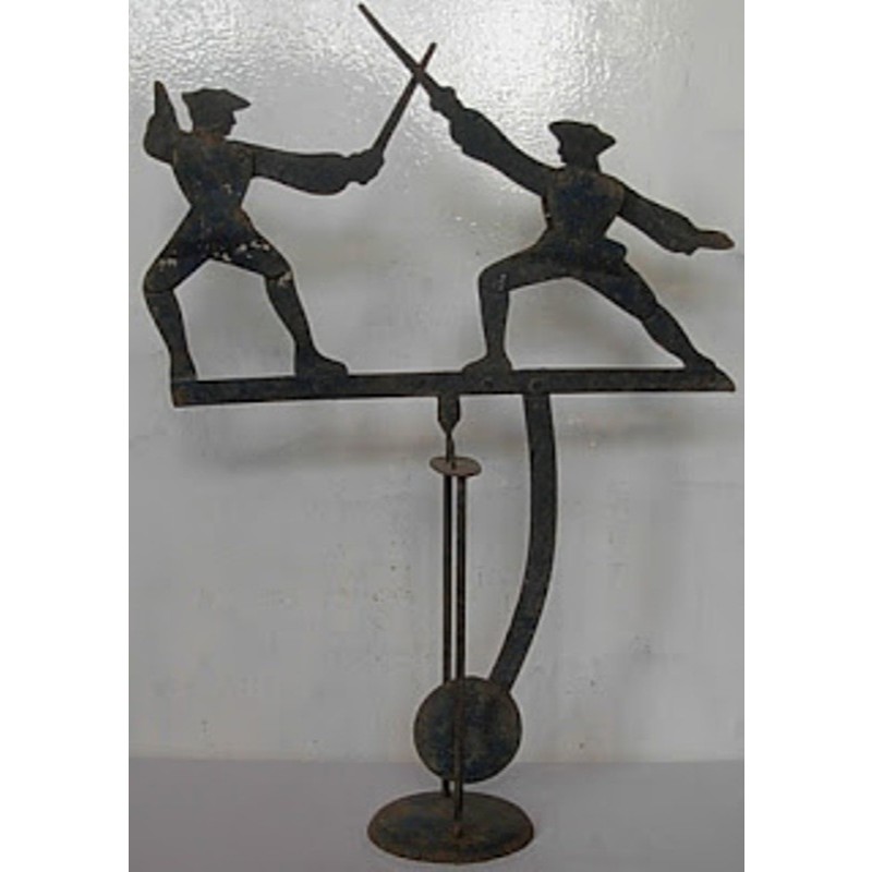 Pajangan Vintage balancing toy Sword Fighters