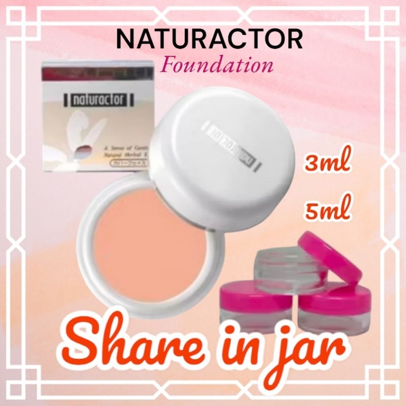 (SHARE IN JAR) Naturactor Foundation Share in jar #Foundation Naturactor