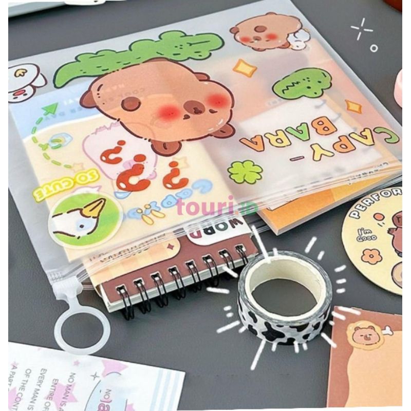 

Zipper Bag Capybara / Kantong Transparan Capybara / Tempat Alat Tulis