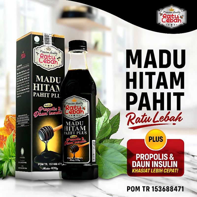 

Madu Hitam Pahit Plus Propolis Ratu Lebah