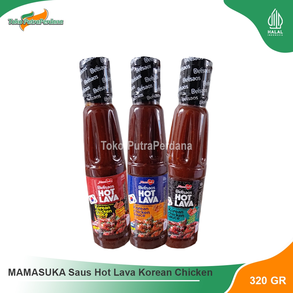 

MAMASUKA Hot Lava Korean Chicken Sauce 320gr (Botol)
