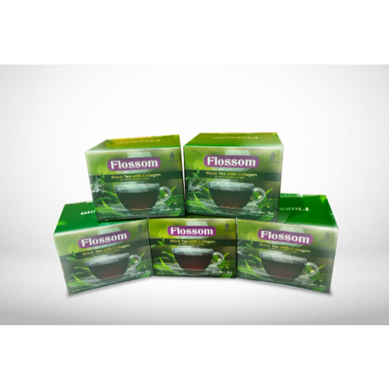 

Flossom Teh Hitam Premium Mengandung Kolagen 1 Box