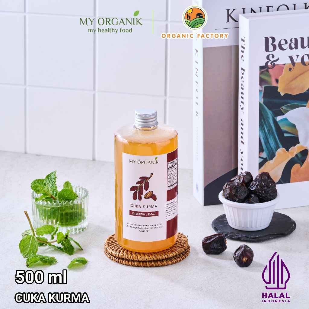 

My Organik Cuka Kurma Dates Cider Vinegar with Mother Organik Murni Untuk Diet