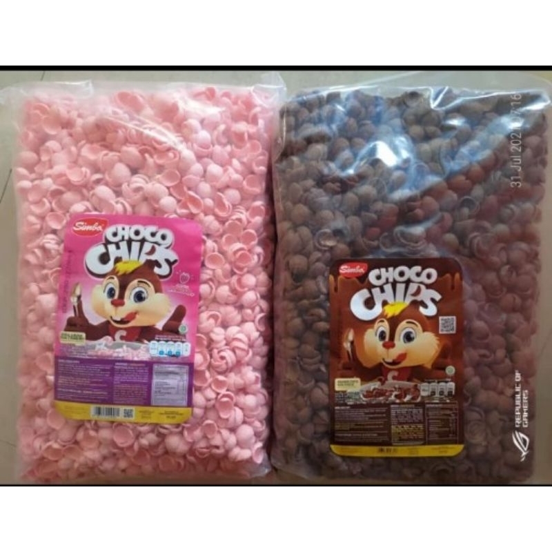 

choco chips coklat - strawberry | 250g | KILOAN