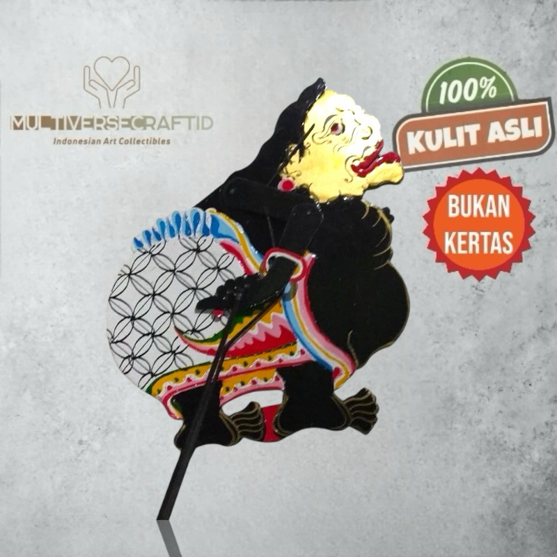 MULTIVERSECRAFTID wayang Kulit mainan SEMAR ukuran standar pentas pedalangan