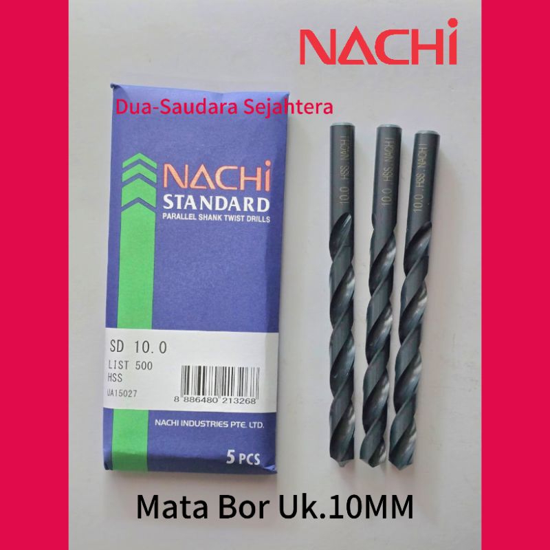 NACHI 10 MM MATA BOR BESI HSS - Mata bor besi Nachi 10 MM