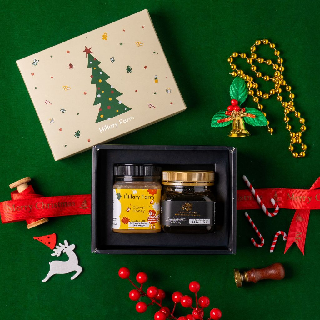 

Christmas Hampers Natal Clover Honey 250gr + Longan Honey with Osmanthus Oolong Tea 250gr