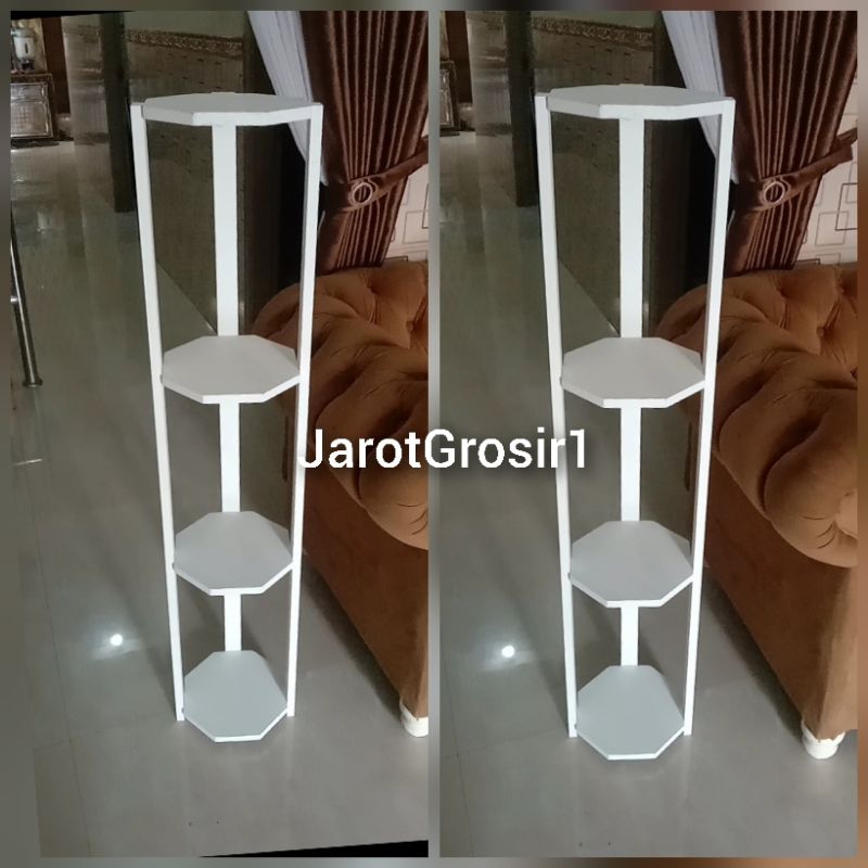 RAK MINIMALIS TINGGI 120CM // RAK BUNGA HIAS // RAK KAYU RUANGAN // RAK DEKORASI // RAK RUANG TAMU /