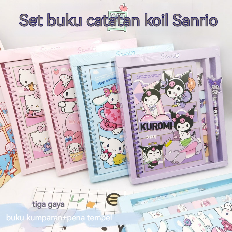 

Penomoran halaman Sanrio Labubu mengatur selebriti Internet gaya Jepang melodi lucu buku harian portabel halaman warna horizontal buku besar tangan alat tulis catatan siswa