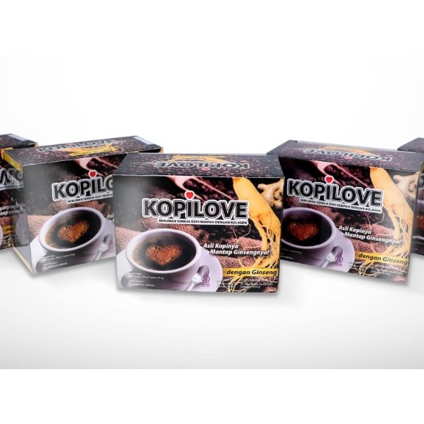 

Kopi Herbal Alami KOPI LOVE Ekstrak Gingseng Kopi stamina
