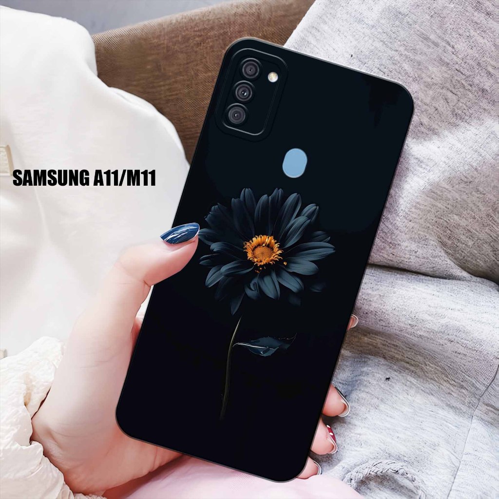 Case Hp - Samsung A11/M11 - Casing Hp - Samsung A11/M11 - Elzora.Id - Case Motif  Bunga - Fashion Ca