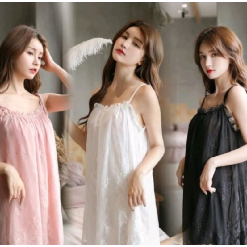 Baju tidur daster piyama wanita set celana dalam/dress linjeri sexi/dress wanita