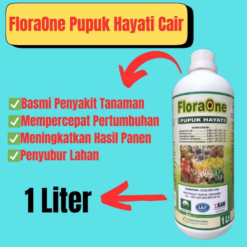 TERLARIS Pupuk Hayati FloraOne, Pupuk Hayati Cair