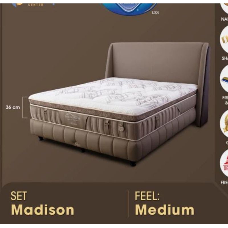 SPRING BED TIDUR ELEGAN KASUR SPRING BED MADISON SPRING BED SPRING AIR