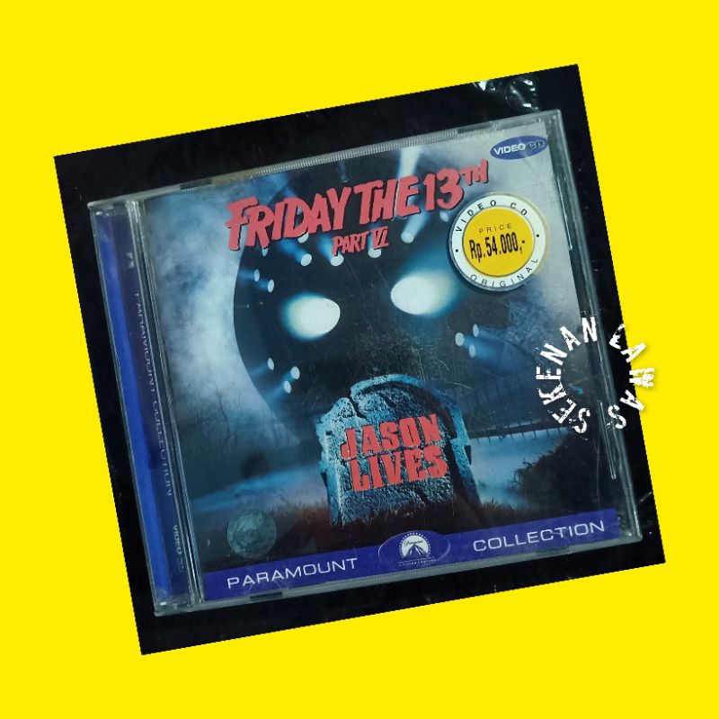 VCD Friday The 13th Part VI - Jason Lives/ Teks Indonesia (Mulus)