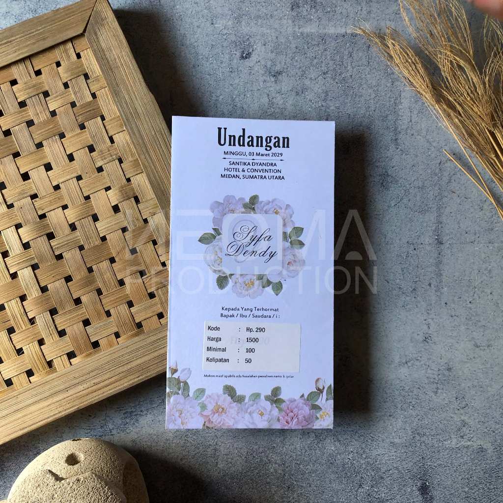 

Undangan Nikah Hp 290 Murah Simpel Modern