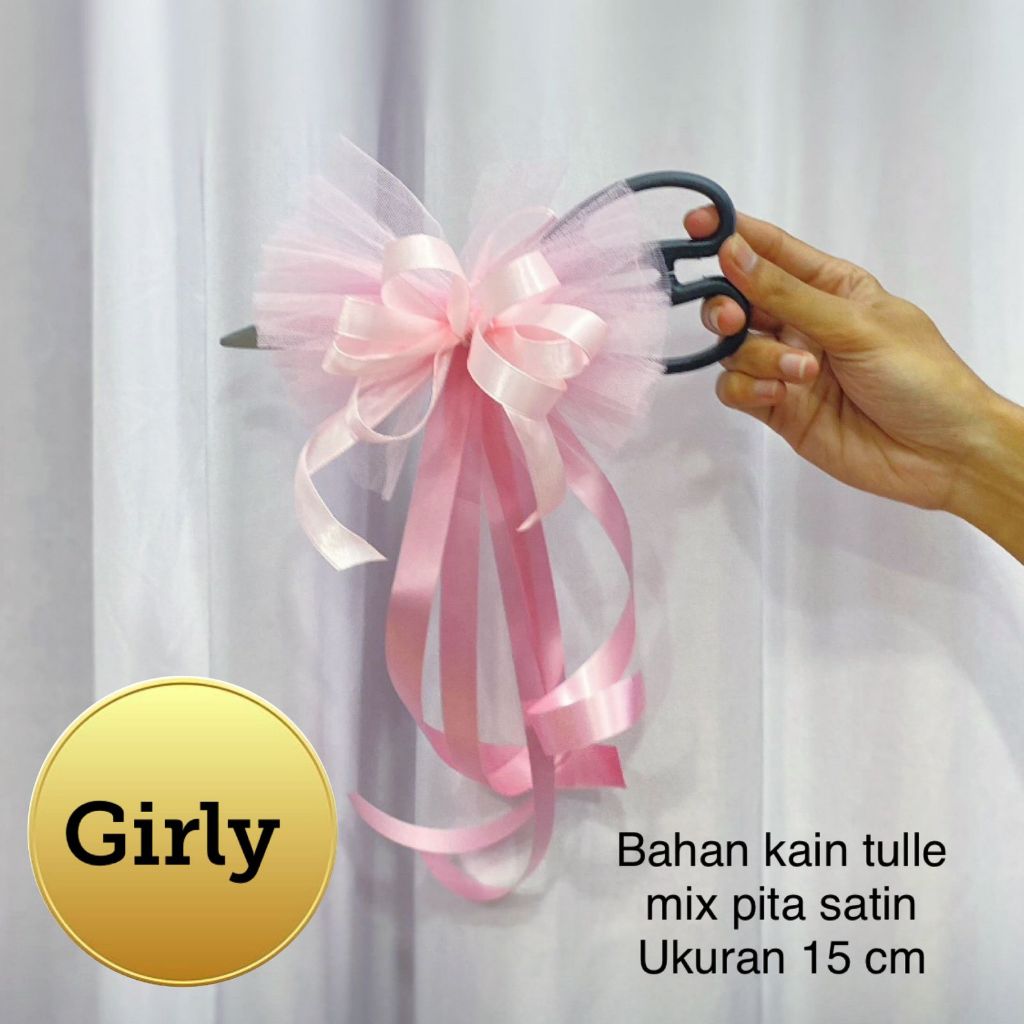 

Dqueen Florist - Pita Gunting Hias Bahan Kain Tulle