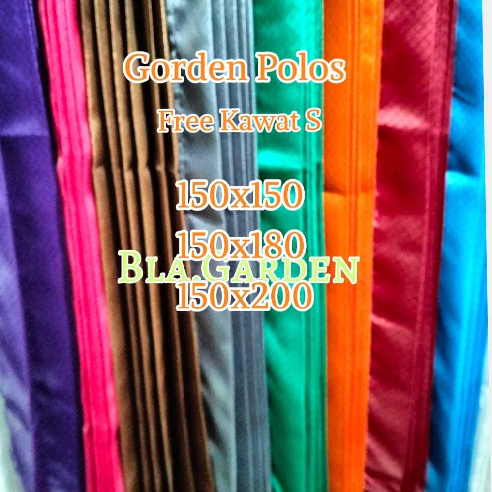 Gorden Plisket Polos/gorden Jendela Pintu jadul/gorden model kawat Lebar 150cm/1.5m