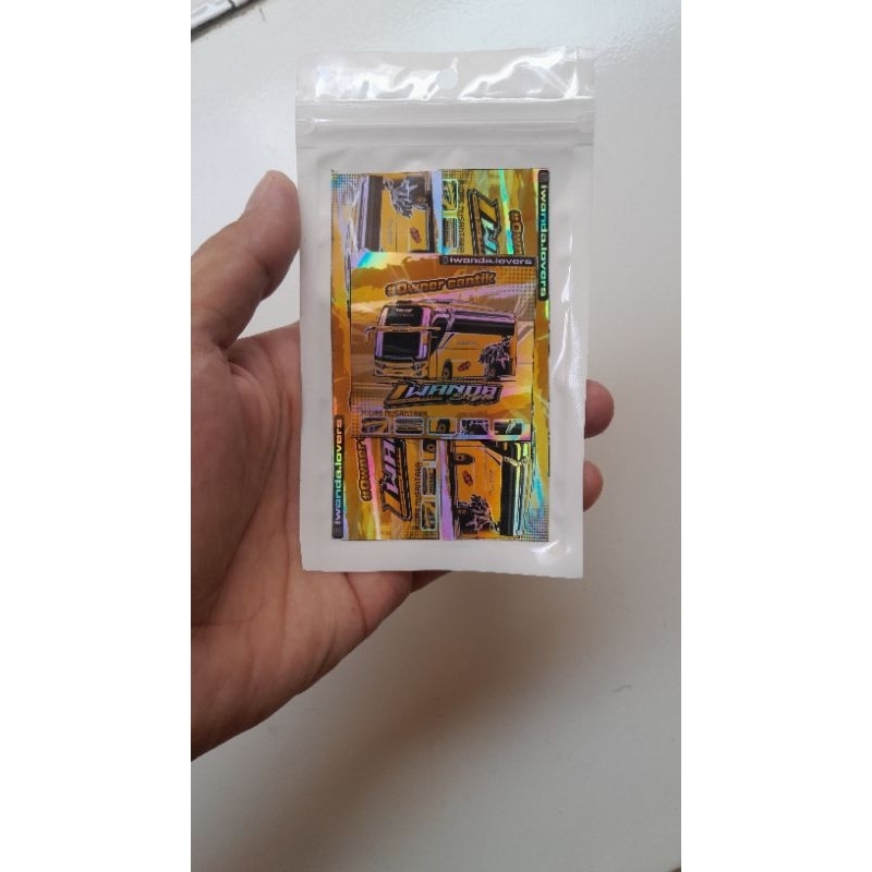 Sticker Bus 1 WANDA stiyle produk asli/ori sesuai di pic