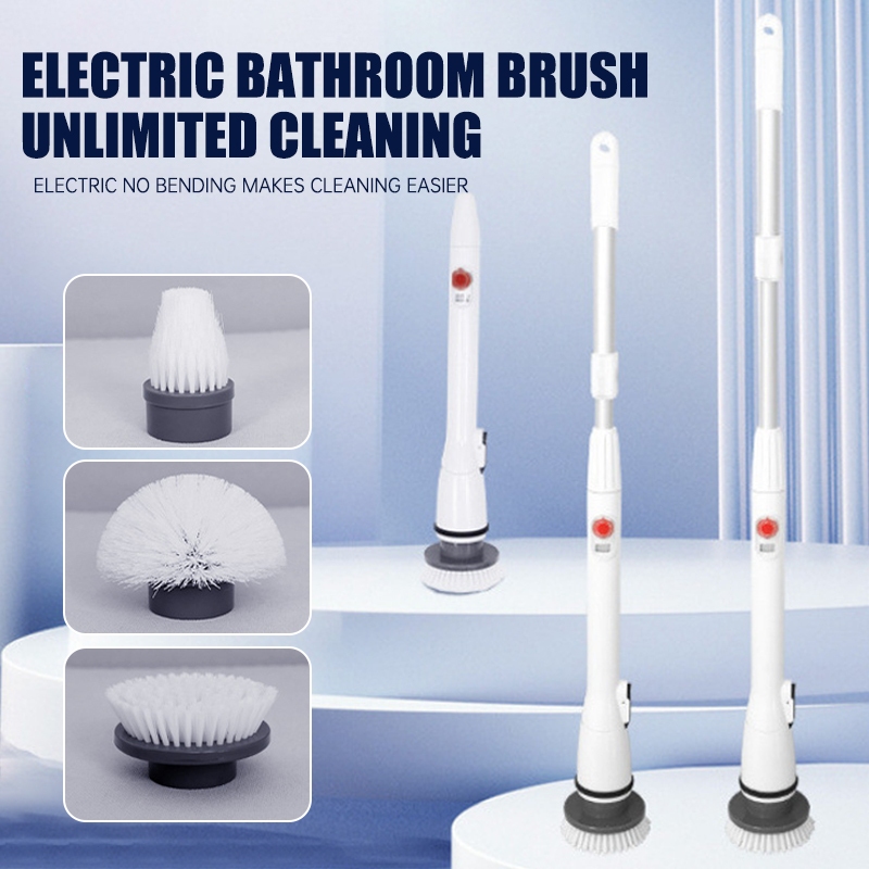 Sikat pembersih elektrik/Elektrik Spin Scrubber Sikat /Sikat WC Elektrik /Kamar Mandi Dapur Lantai D