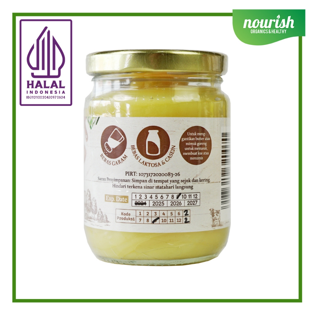 

HA Ghee ( Grass Fed Ghee Clarified Butter) 200 gr