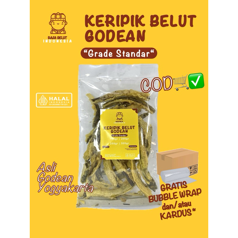 

[Grade: Standar] Keripik Belut Asli Godean Kriukkk Renyah