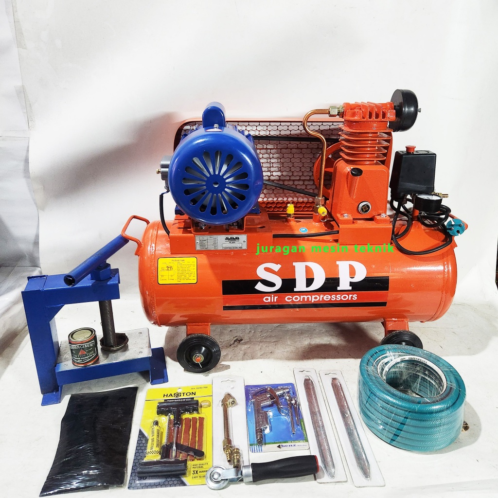 Mesin Kompresor SDP 1/4 HP Dinamo Listrik 550 watt
