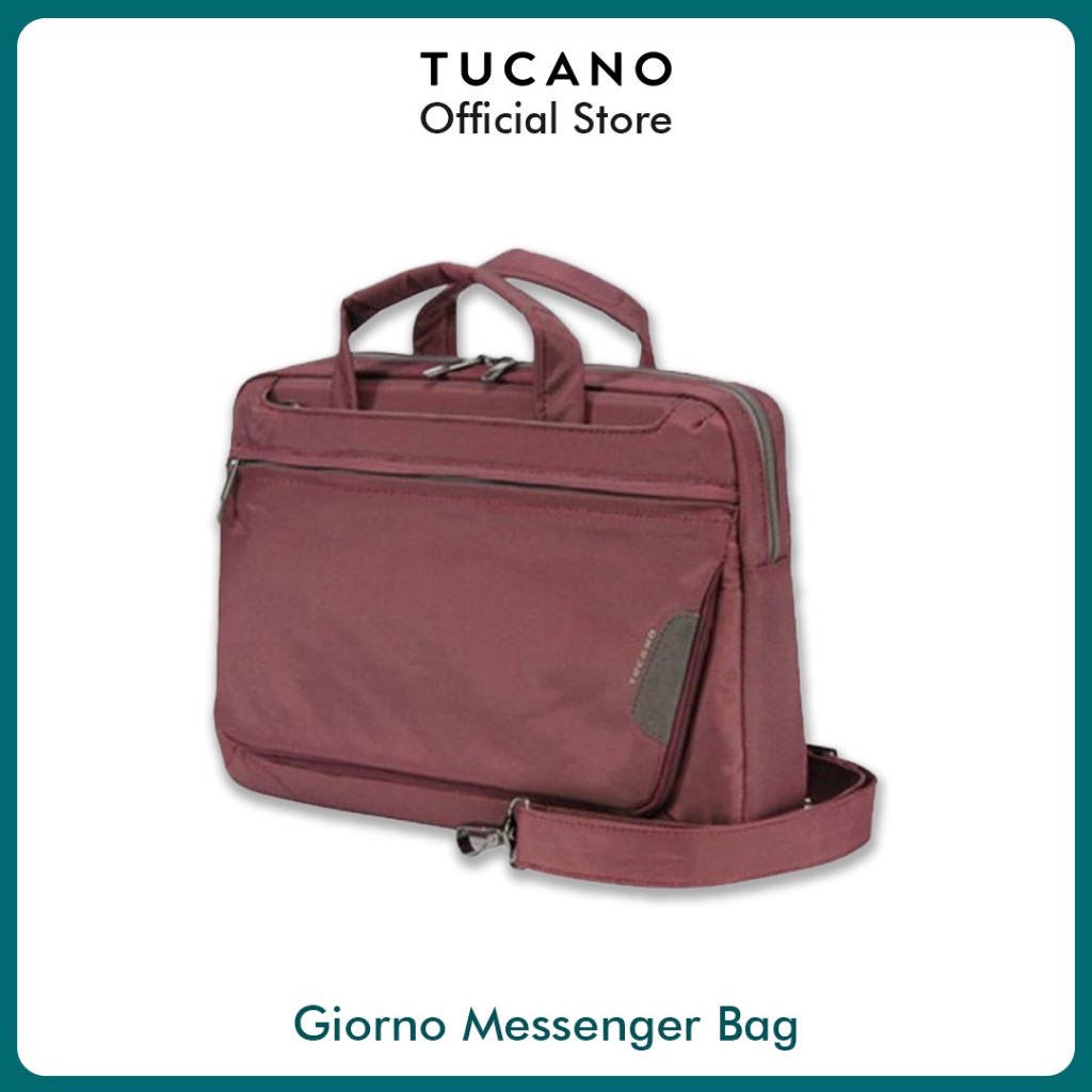 Tucano Messenger Bag Giorno Work for Laptop / Macbook Up To 17" (BGW1-BX) | Tas Kerja | Tas Laptop 1