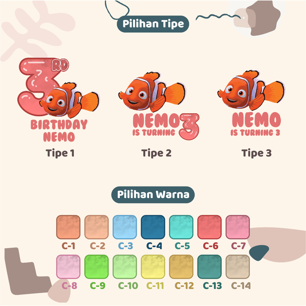 

(30pcs) diecut label hang tag FINDING NEMO /lucu cetak hang tag ulang tahun/label stiker diecut/murah/label ulang tahun/suvemir ultah/stiker diecut/hangtag diecut