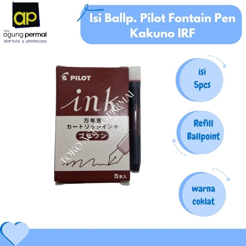 

Isi Ballp. Pilot Fontain Pen Kakuno IRF - Biru Navy