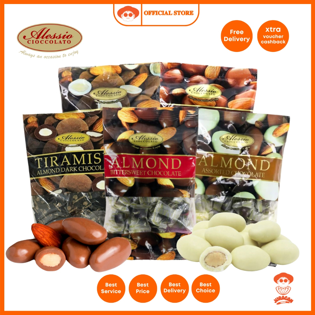 

Alessio Almond Chocolate 200g Alessio Tiramisu Almond Dark White Bittersweet Chocolate Coklat Cokelat Almond Malaysia 200g