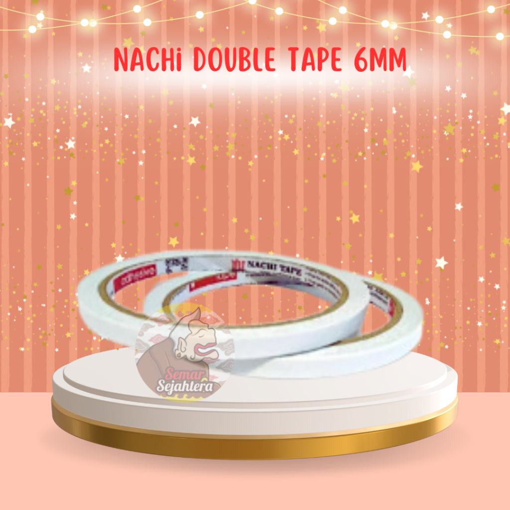 

[ROL] ISOLASI BOLAK BALIK / DOUBLE TAPE NACHI 0.25 INCH / 6MM