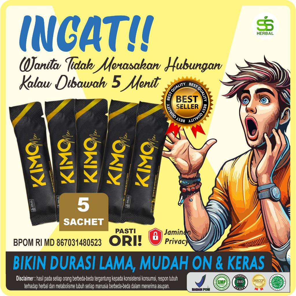Kimo Minuman Serbuk Ginseng Menjaga Kesehatan & Penambah Stamina Pria