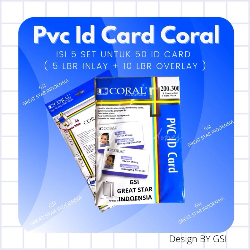 

PVC ID Card Isi 5 Sheet.