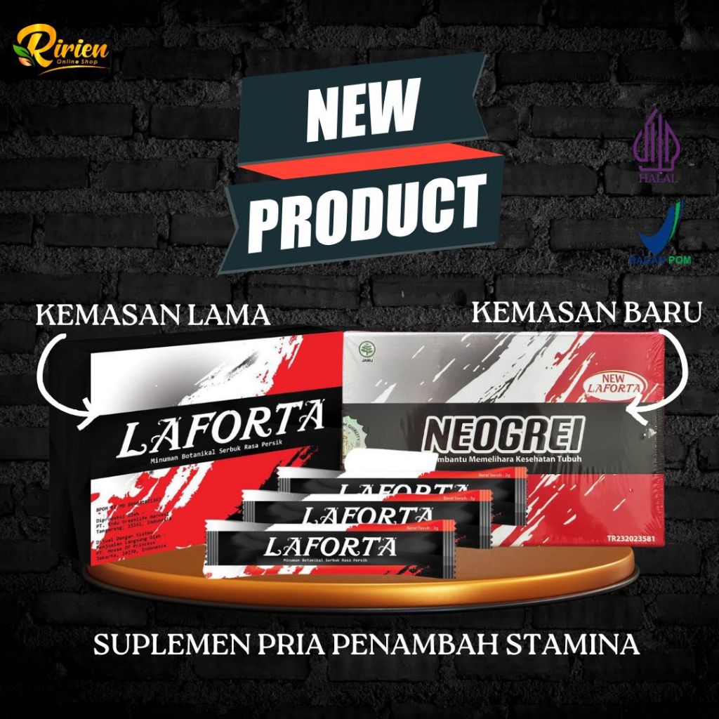 Neogrei Laforta Asli Dr. Boyke Minuman Serbuk original isi 10 sachet Obat Lelaki Stamina Pria Asli O