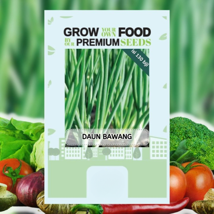 Bibit Tanaman Benih Daun Bawang Besar Original Pack Isi 130pcs