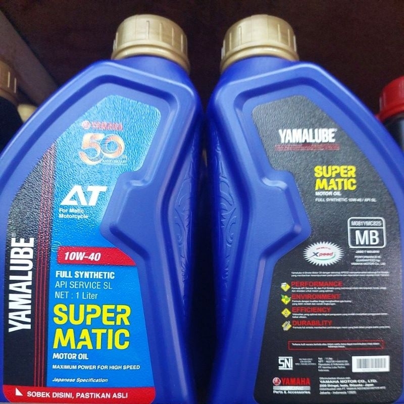 oli yamaha yamalube super matic 1liter 100%,asli yamaha buat motor aerok,lexi ,n max dll