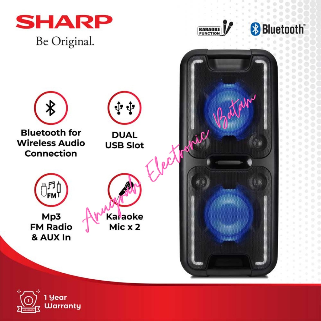 SHARP PS-920 / PS920 SPEAKER KARAOKE BLUETOOTH BATAM