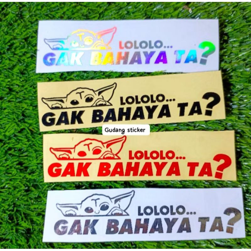 

Stiker viral gak bahaya ta cutting sticker 1pcs