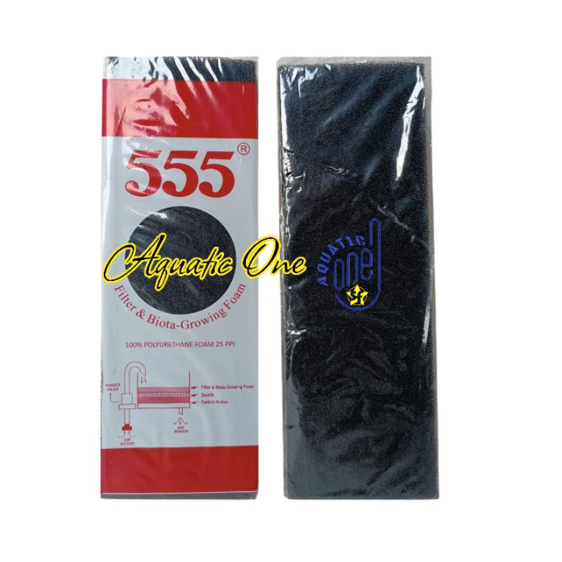 SPON HITAM 555  :  media filter aquarium bio spon penyaring  akuarium biofoam bio foam 555