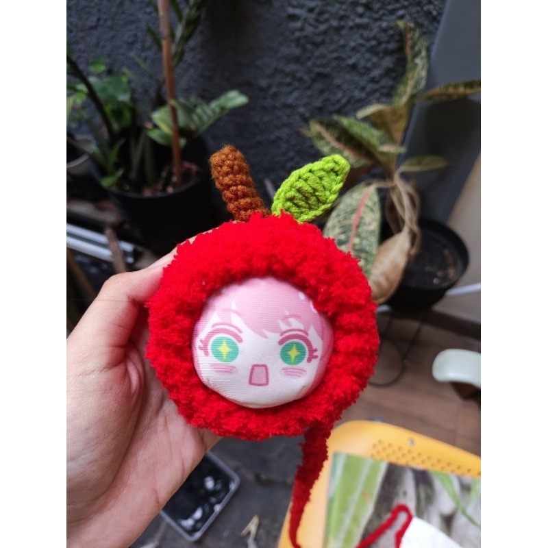 (PREORDER) Omanjuu Case Apple Handmade Rajut