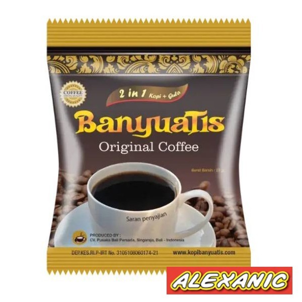 

ALEXANIC Kopi Banyuatis Sachet 2 in 1 Legenda Rasa Banyuatis Original Coffee Bali 2 in 1 Coffee Bali - 1 Sachet