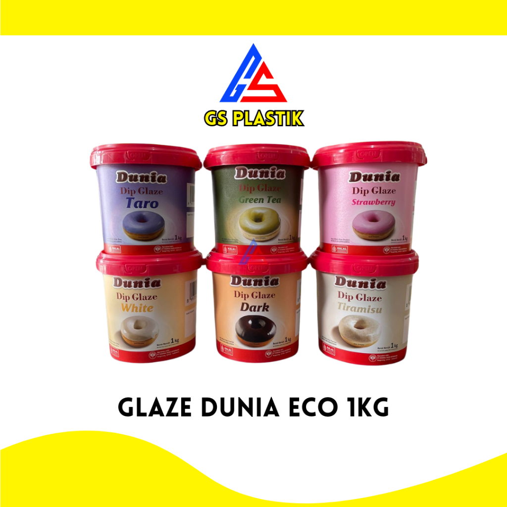 

Dip Glaze Dunia Eco 1kg Original Topping Donat Isian Donat Selai Donat