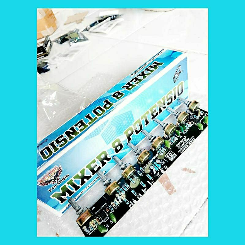 Kit Mixer 8 Pot Pro Audio