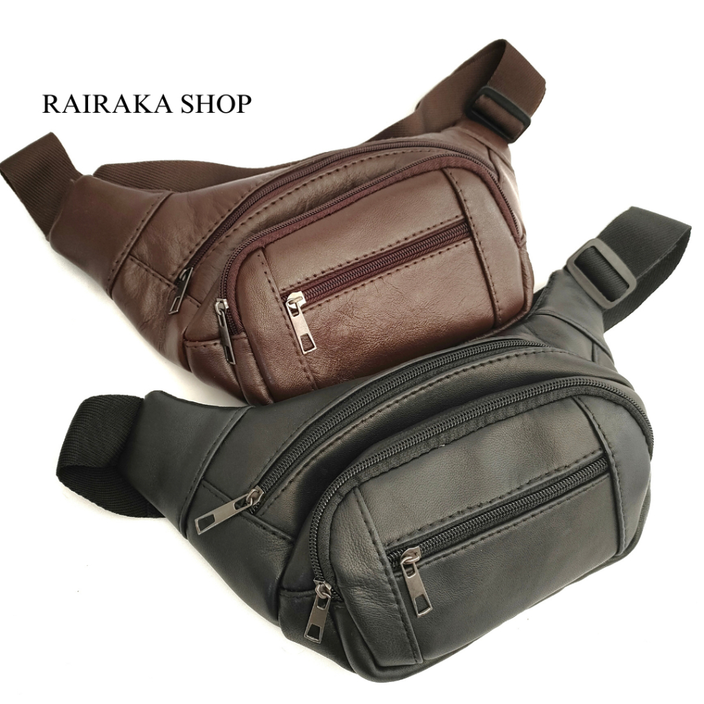 Waistbag kulit pria waist bag pria original tas waistbag pria tas pinggang kulit