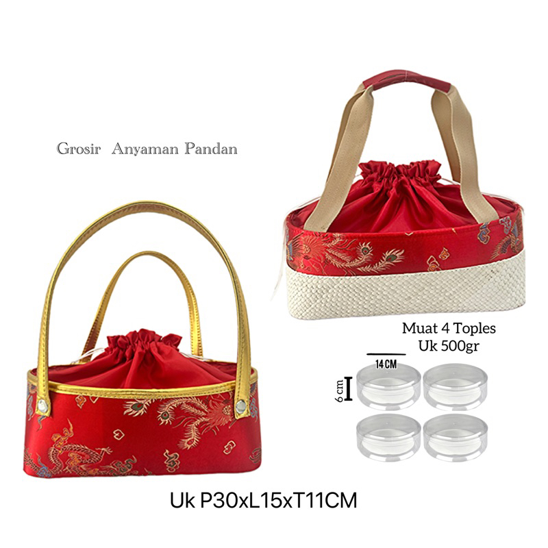 

Tas Parcel BAKI CHEONGSAM tas hampers tas goodiebag imlek natal